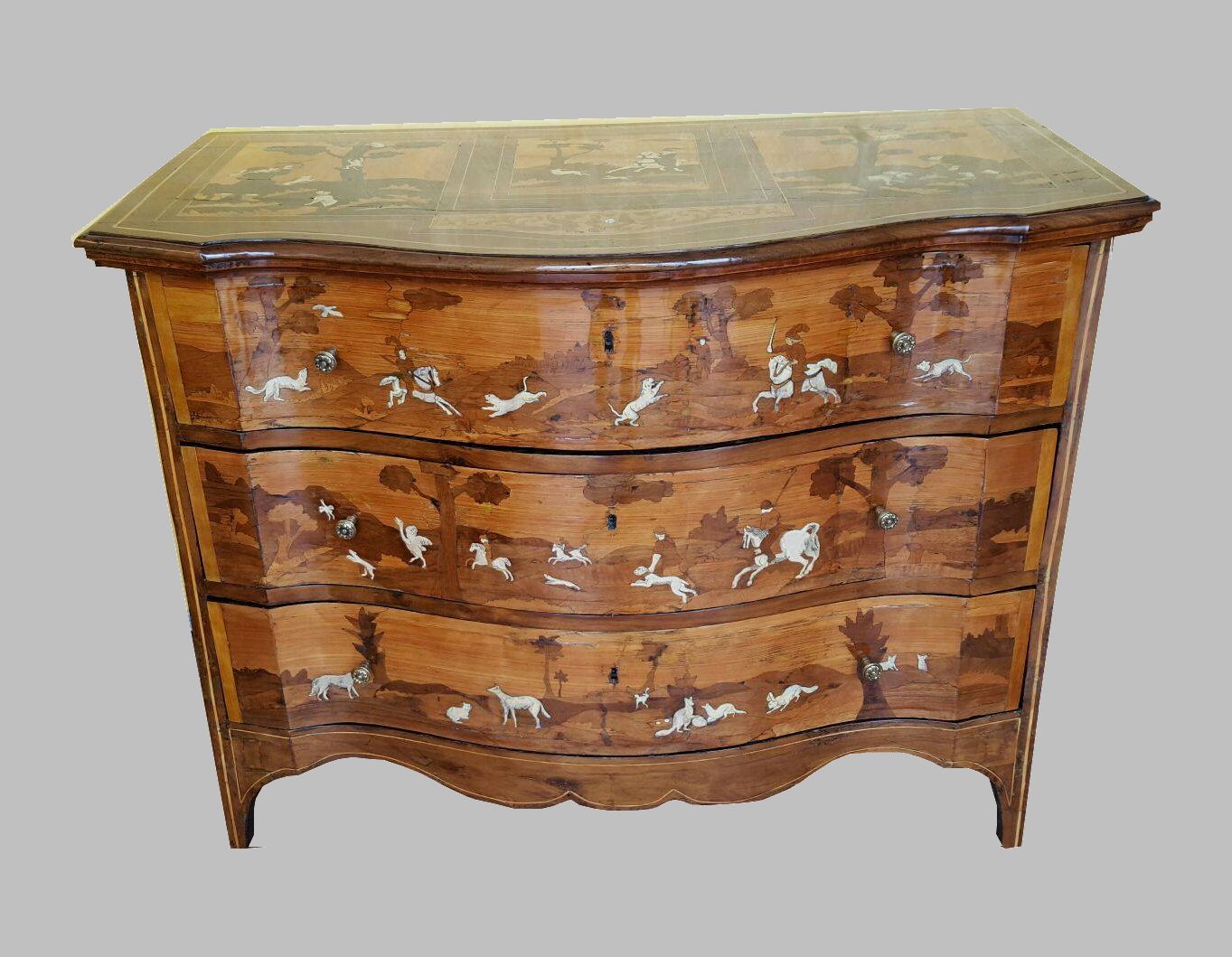 Restauration d'une commode du début du XIX ème siècle Atelier Palissandre